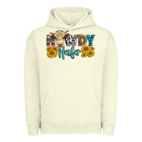 Pigment Pistachio Western Howdy Heifer With Simmental Cow Urban Hoodie - LillyAllenDesigns