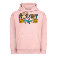Pigment Salmon Western Howdy Heifer With Simmental Cow Urban Hoodie - LillyAllenDesigns