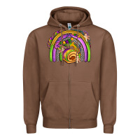 Chestnut mardi gras rainbow Zipper Hoodie - OliviaCreatesArt