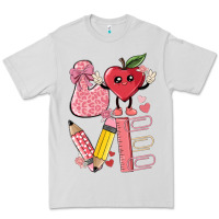 Dove Grey love teacher Premium Tee - MaliasSmallBusiness
