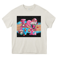 Cream v.d love gnomes Heavy Core Tee - AdoDesignShop