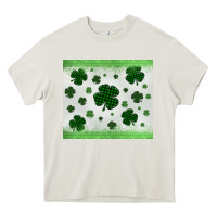 Cream shamrock Heavy Core Tee - MaliasSmallBusiness
