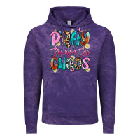 Cloud Purple pray through the chaos Vintage Hoodie - Artiststas