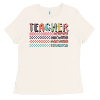 Bone retro teacher Ladies Tee - MaliasSmallBusiness