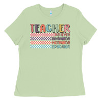 Matcha retro teacher Ladies Tee - MaliasSmallBusiness