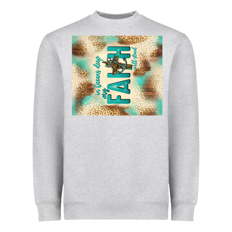 Faith With Cross Heavyweight Sweatshirt by TumblerDesignByShophia | Teevron