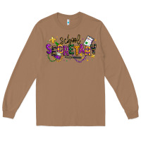 Toasted Coconut mardi gras school secretary Long Sleeve Tee - texasbilliewilder