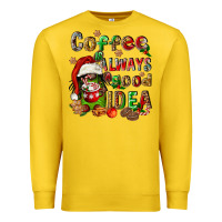 Lemon coffee is always a good idea Premium Sweatshirt - FaDigitalArtStudio