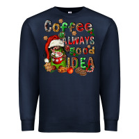 Navy coffee is always a good idea Premium Sweatshirt - FaDigitalArtStudio