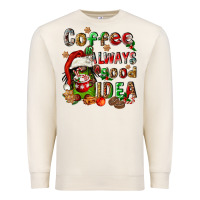 Sandshell coffee is always a good idea Premium Sweatshirt - FaDigitalArtStudio
