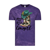 Cloud Purple Should Have Been A Cowgirl Vintage Tee - JahusDesignShop