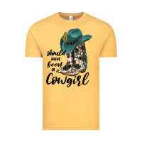 Vintage Mustard Should Have Been A Cowgirl Vintage Tee - JahusDesignShop