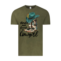 Vintage Olive Should Have Been A Cowgirl Vintage Tee - JahusDesignShop