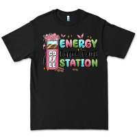 Black energy coffee fuel station Premium Tee - MaliasSmallBusiness