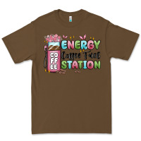 Cacao energy coffee fuel station Premium Tee - MaliasSmallBusiness