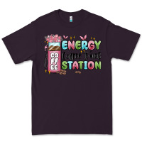 Plum energy coffee fuel station Premium Tee - MaliasSmallBusiness