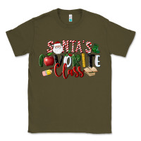 Army Green Santa's Favorite Class Christmas Classic Tee - LillyAllenDesigns