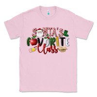 Bubblegum Pink Santa's Favorite Class Christmas Classic Tee - LillyAllenDesigns