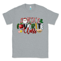 Heather Grey Santa's Favorite Class Christmas Classic Tee - LillyAllenDesigns