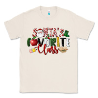 Natural Santa's Favorite Class Christmas Classic Tee - LillyAllenDesigns