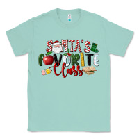 Seafoam Santa's Favorite Class Christmas Classic Tee - LillyAllenDesigns