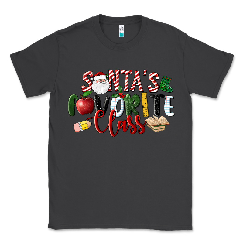 Santa's Favorite Class Christmas Classic Tee by LillyAllenDesigns | Teevron