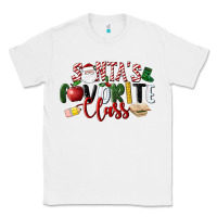 White Santa's Favorite Class Christmas Classic Tee - LillyAllenDesigns