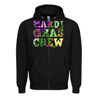 Black mardi gras crew olivia Zipper Hoodie - OliviaCreatesArt