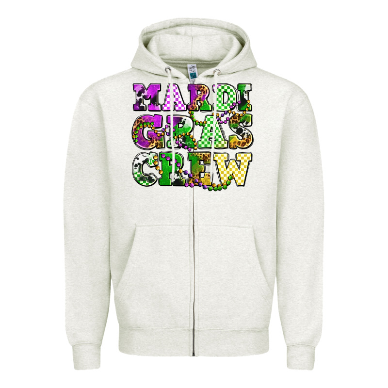 Mardi Gras Crew Olivia Zipper Hoodie by OliviaCreatesArt | Teevron