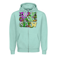 Seafoam mardi gras crew olivia Zipper Hoodie - OliviaCreatesArt