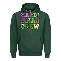 Sports Green mardi gras crew olivia Zipper Hoodie - OliviaCreatesArt