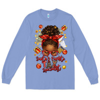 Colony Blue santa favorite tax specialist afro messy bun Long Sleeve Tee - texasbilliewilder