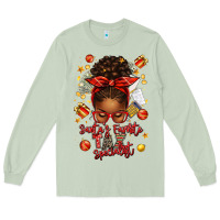 Matcha santa favorite tax specialist afro messy bun Long Sleeve Tee - texasbilliewilder