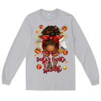 Moon Dust santa favorite tax specialist afro messy bun Long Sleeve Tee - texasbilliewilder