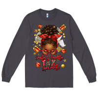 Smoke santa favorite tax specialist afro messy bun Long Sleeve Tee - texasbilliewilder