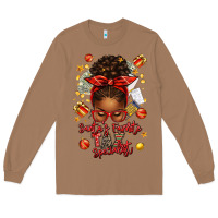 Toasted Coconut santa favorite tax specialist afro messy bun Long Sleeve Tee - texasbilliewilder