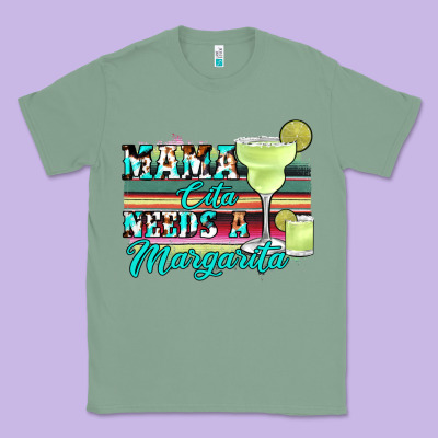 Mama Cita Needs A Margarita Classic Tee Designed By Jahusdesignshop