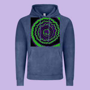 Halloween Tie Dye Pattern Black Vintage Hoodie Designed By Ranaportraitstore
