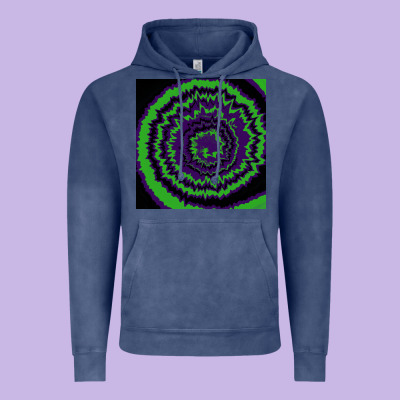 Halloween Tie Dye Pattern Black Vintage Hoodie Designed By Ranaportraitstore