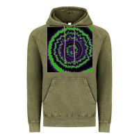 Vintage Olive halloween tie dye pattern black Vintage Hoodie - RanaPortraitStore