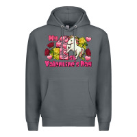 Rock My first Valentine's Day Unicorn Premium Hoodie - FaDigitalArtStudio