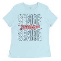 Baby Blue senior Ladies Tee - MaliasSmallBusiness