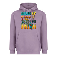 Lavender saved by grace through faith Heavyweight Hoodie - BundleAndBundleShop