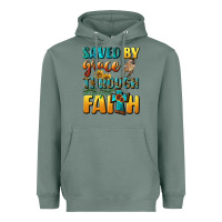 Sage saved by grace through faith Heavyweight Hoodie - BundleAndBundleShop
