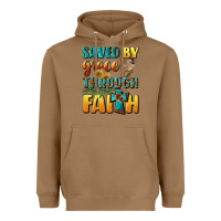 Toasted Coconut saved by grace through faith Heavyweight Hoodie - BundleAndBundleShop