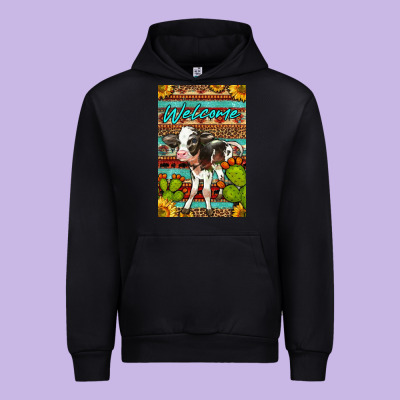 Welcome Cute Baby Calf Urban Hoodie Designed By Lillyallendesigns