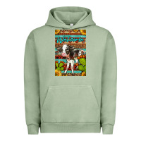 Pigment Oil Green Welcome Cute Baby Calf Urban Hoodie - LillyAllenDesigns