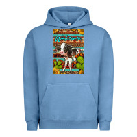 Pigment Pebble Blue Welcome Cute Baby Calf Urban Hoodie - LillyAllenDesigns