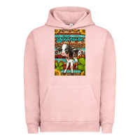 Pigment Salmon Welcome Cute Baby Calf Urban Hoodie - LillyAllenDesigns