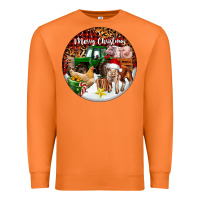 Carrot Merry Christmas Farm Animals Premium Sweatshirt - FaDigitalArtStudio